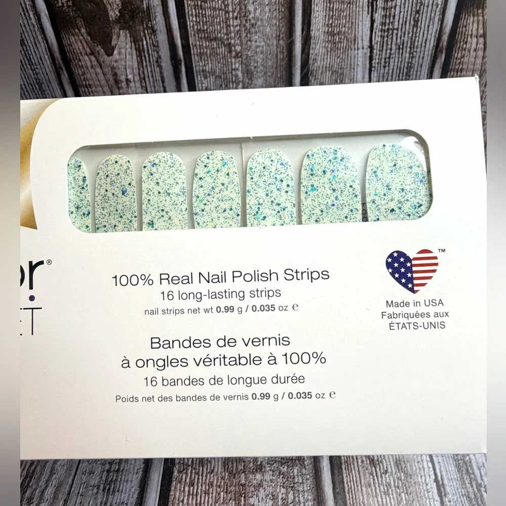 Most‎ Definitely - Color Street Nail Polish Strips NWT Retired Glitter Overlay